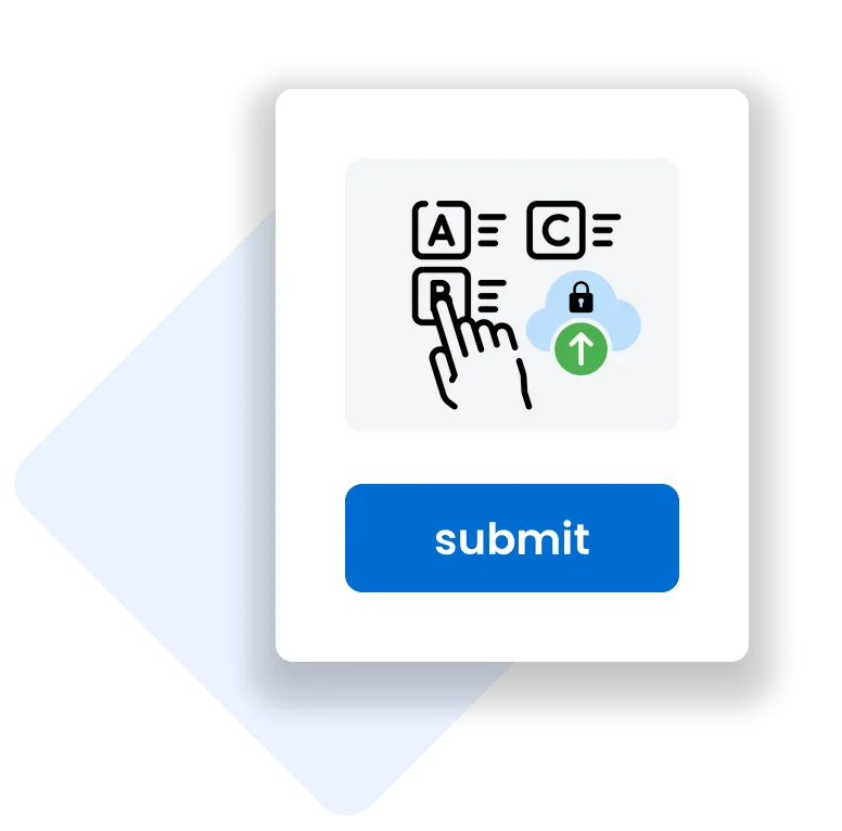 Mail list upload and submit illustration