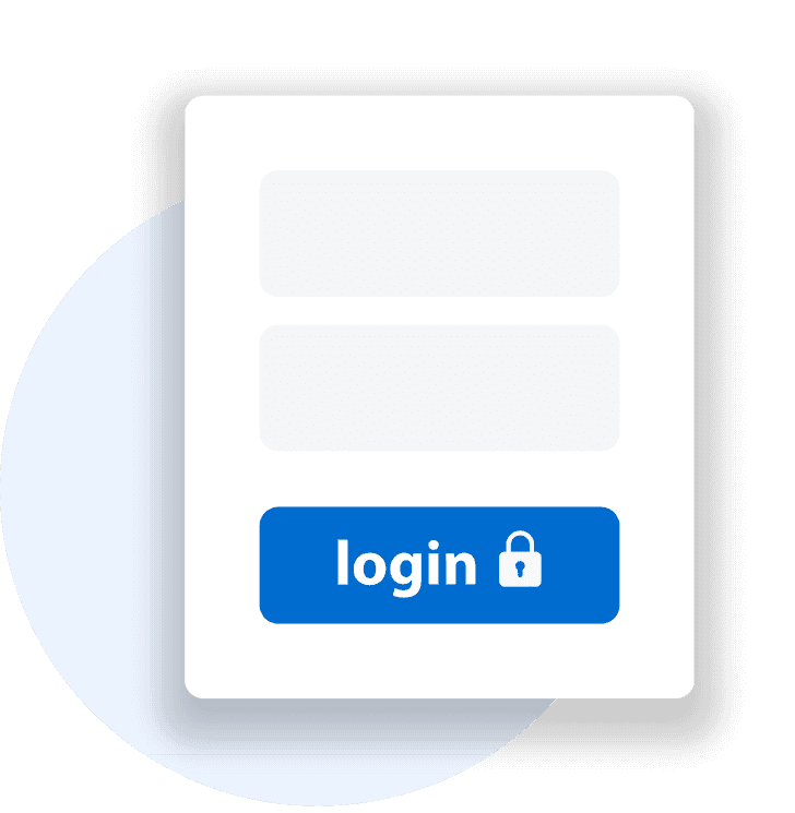 Portal login screen illustration